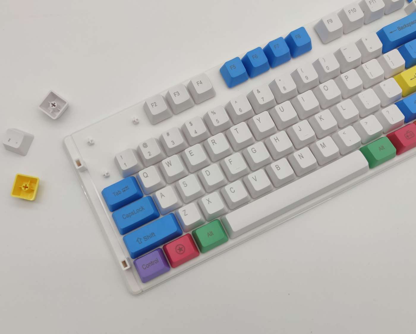 Mix Color PBT Keycap - Single Shot - KEEBFORCE